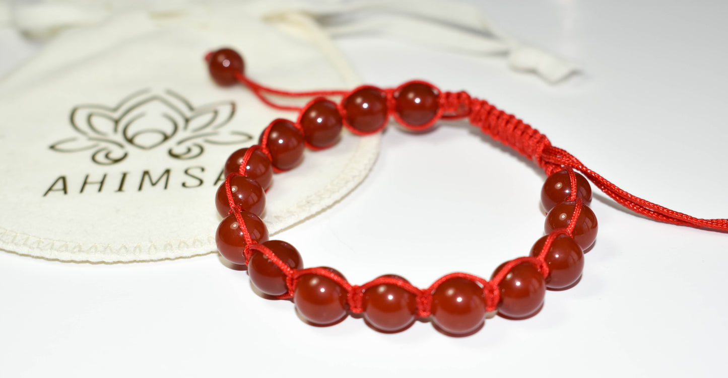 Pulsera de Ágata Roja – Fuerza, pasión y seguridad