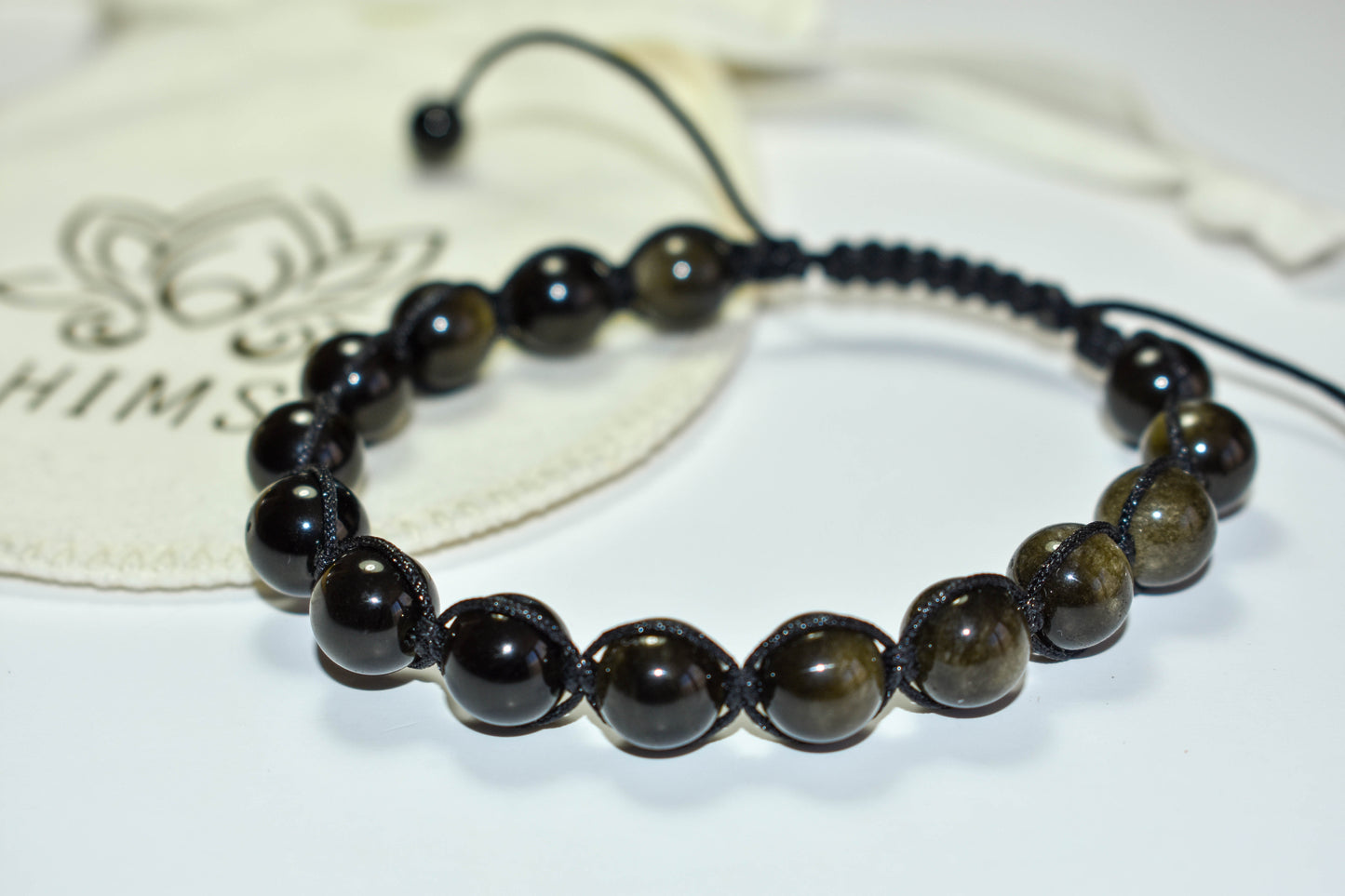 Pulsera de Obsidiana Oro – Protección y verdad interior