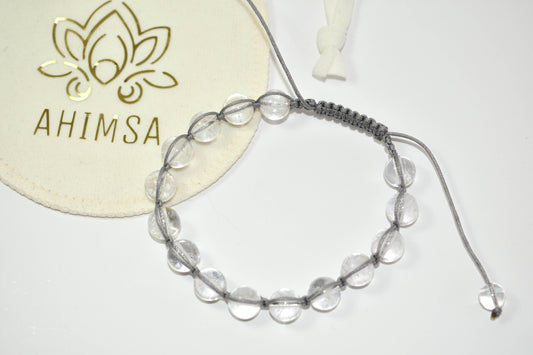 Pulsera de Cuarzo cristal de roca  – Amor propio y suavidad interior
