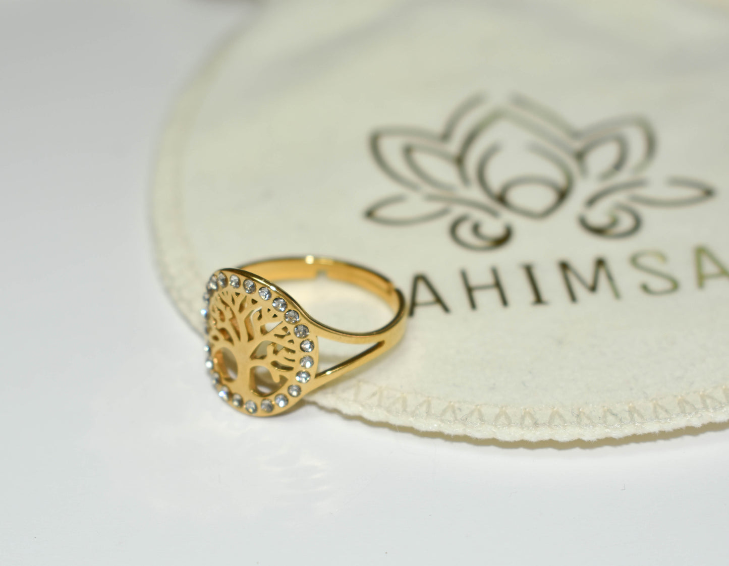 Anillo Árbol de la Vida con circonia – Fortaleza y sabiduría