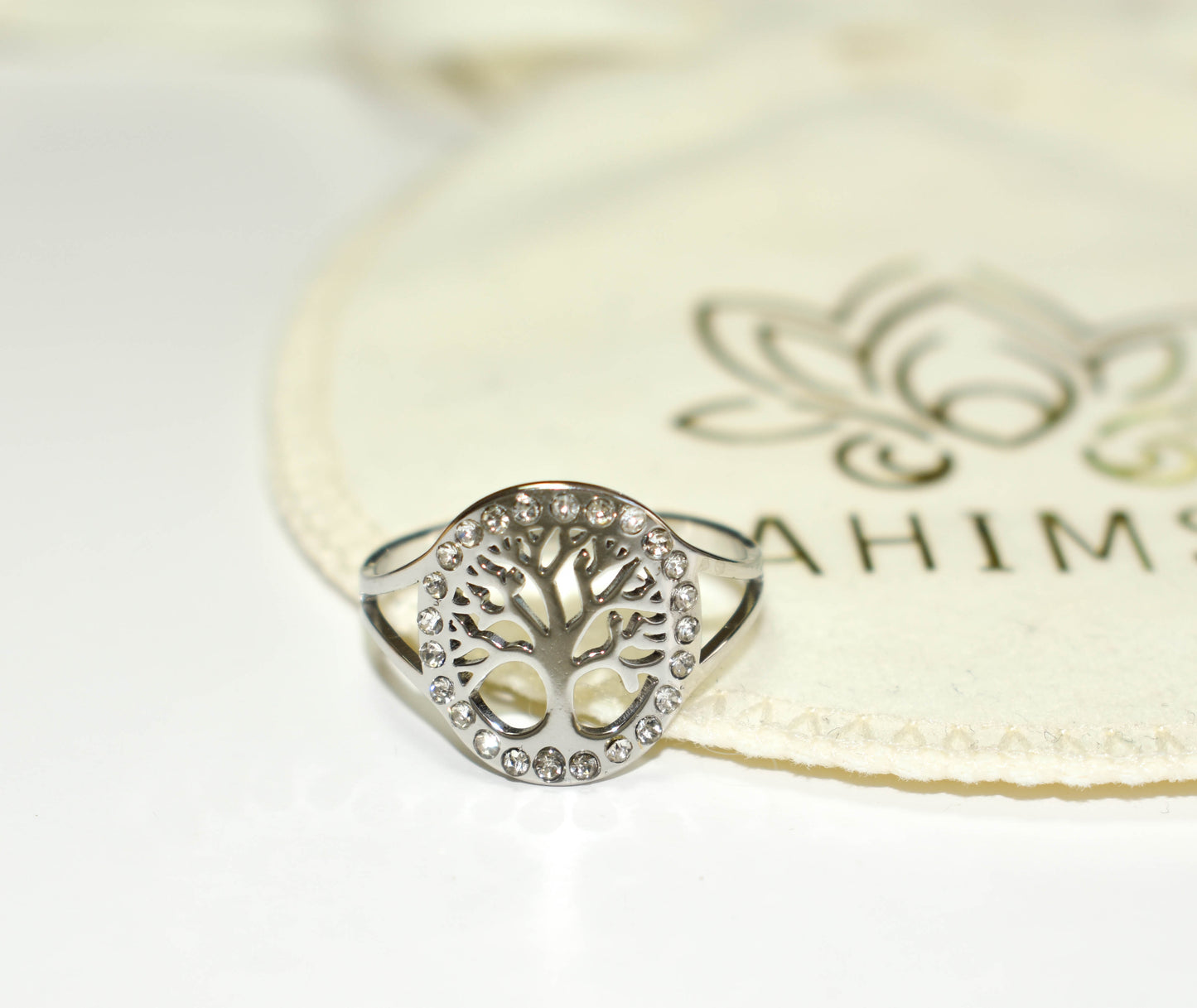 Anillo Árbol de la Vida con circonia – Fortaleza y sabiduría