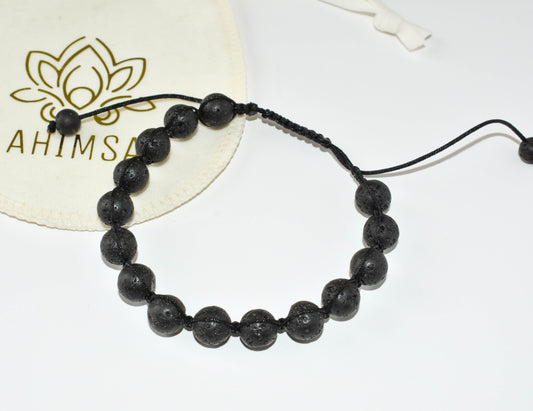 Pulsera de Piedra Lava – Conexión y estabilidad