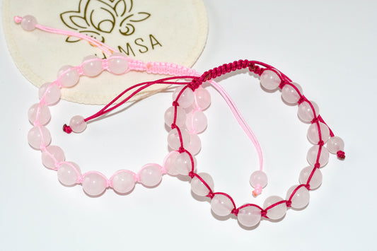 Pulsera de Cuarzo Rosa – Amor propio y dulzura